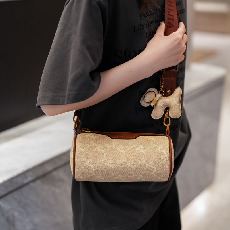 Designer for Women 2025 New High-end Versatile Elegant Printed Small Boston Fashion Shoulder Crossbody Light Luxury Women's Bag