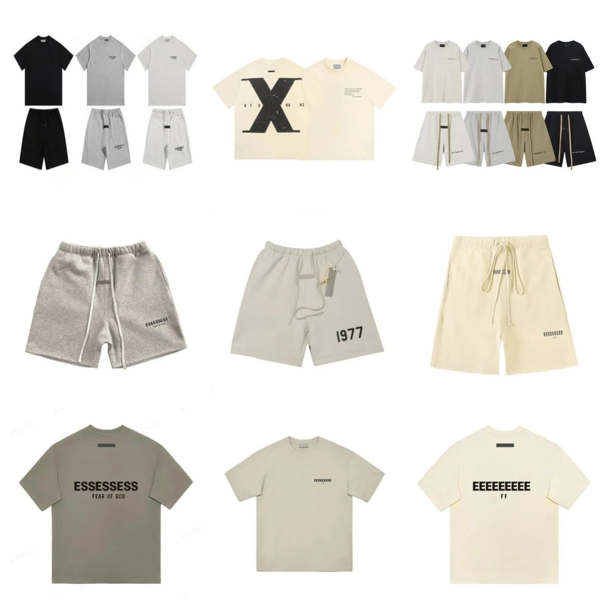 essantiels short Men Women essentiell Shorts essentialass Pants Tracksuit Skateboard Hip Hop Oversize Jogger High Street essentiell pants Streetwear trousers