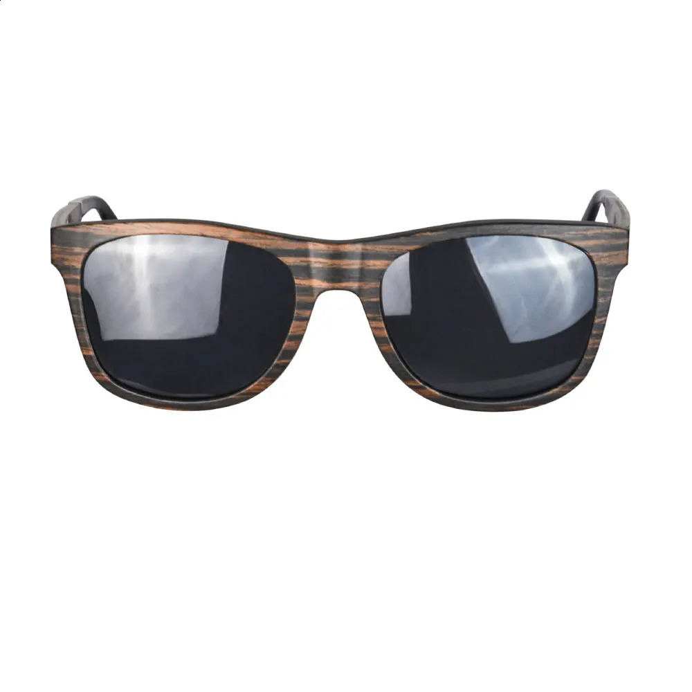 SHINU Bike Sunglasses for Men Polarized Women Wood Square Ebony Glasses Frame Men 250707