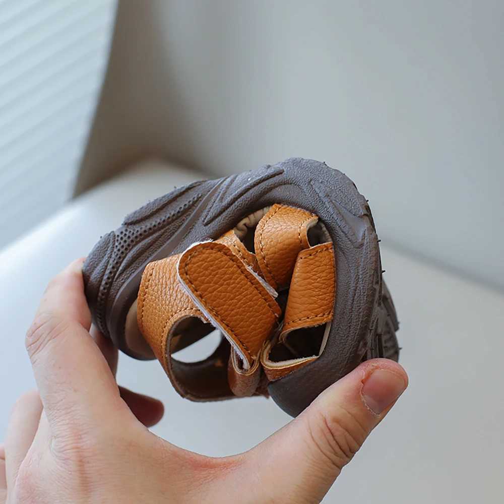Summer Sport Sandals For Children PU Leather Vintage Boys Sandals Soft-soled Anti-slippery Kids Sandals Fashion Summer Shoes z2507087OK3