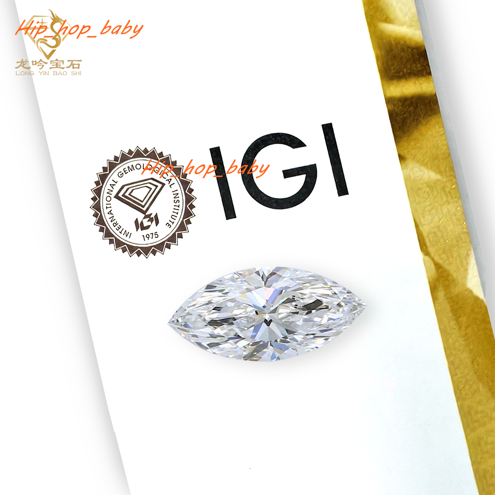 IGI Certified Marquise Cut Lab Grown Diamond 2.0ct VVS VS Clarity CVD Loose Diamond for Ring Stud Earring