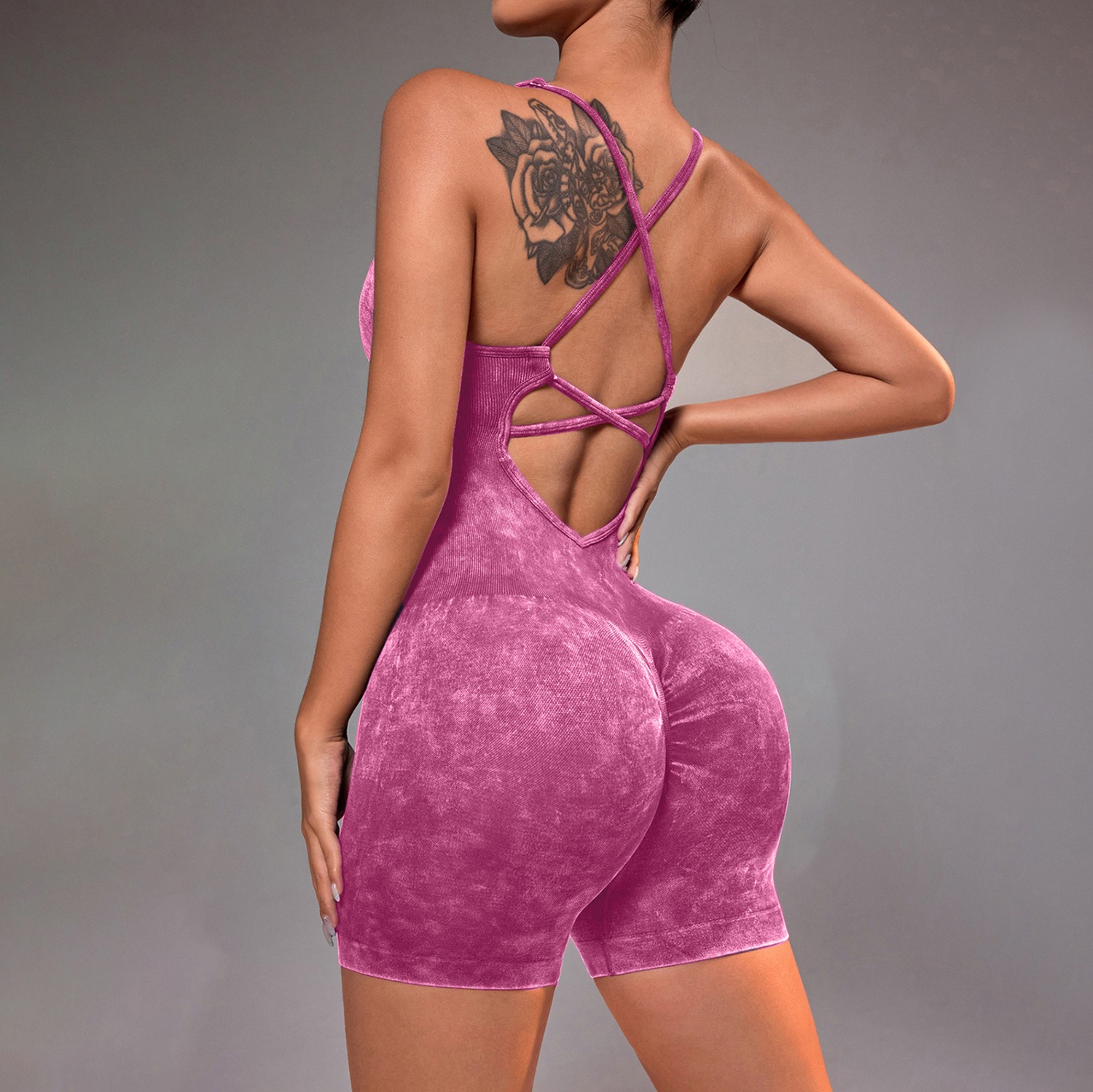 Women's High-Waist Seamless One-Piece Yoga Suit with Peach Butt Effect Womens Lifting Waistwear Sportswear