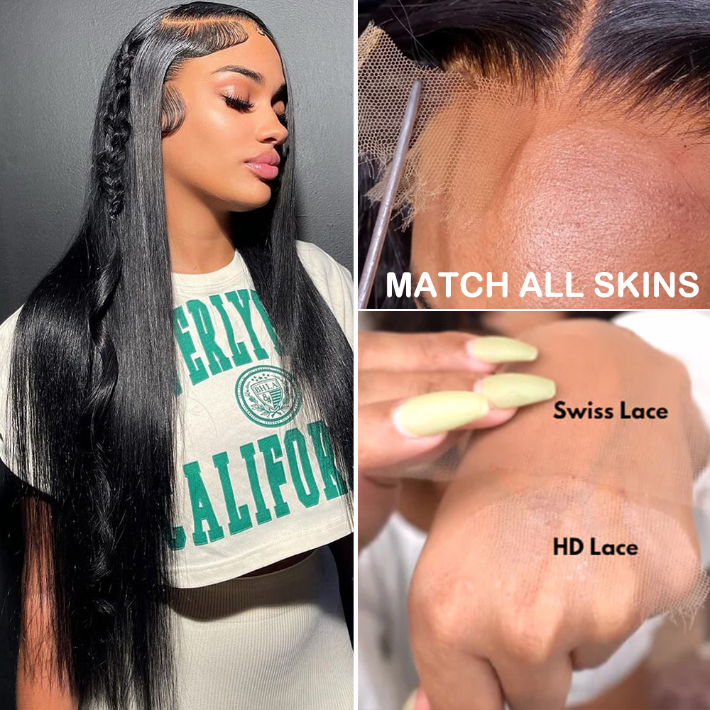 HD Lace Frontal Wig 28 30 inch Bone Straight Synthetic Human Hair Wigs 220% 13x4/6 Lace Front Wigs 5x5 Human Hair Lace Closure Wigs