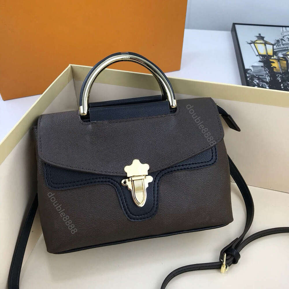 Designer vintage print women's messenger bag leather handbag shoulder crossbody bag luxury travel shopping bag office work bag lady commuter bag