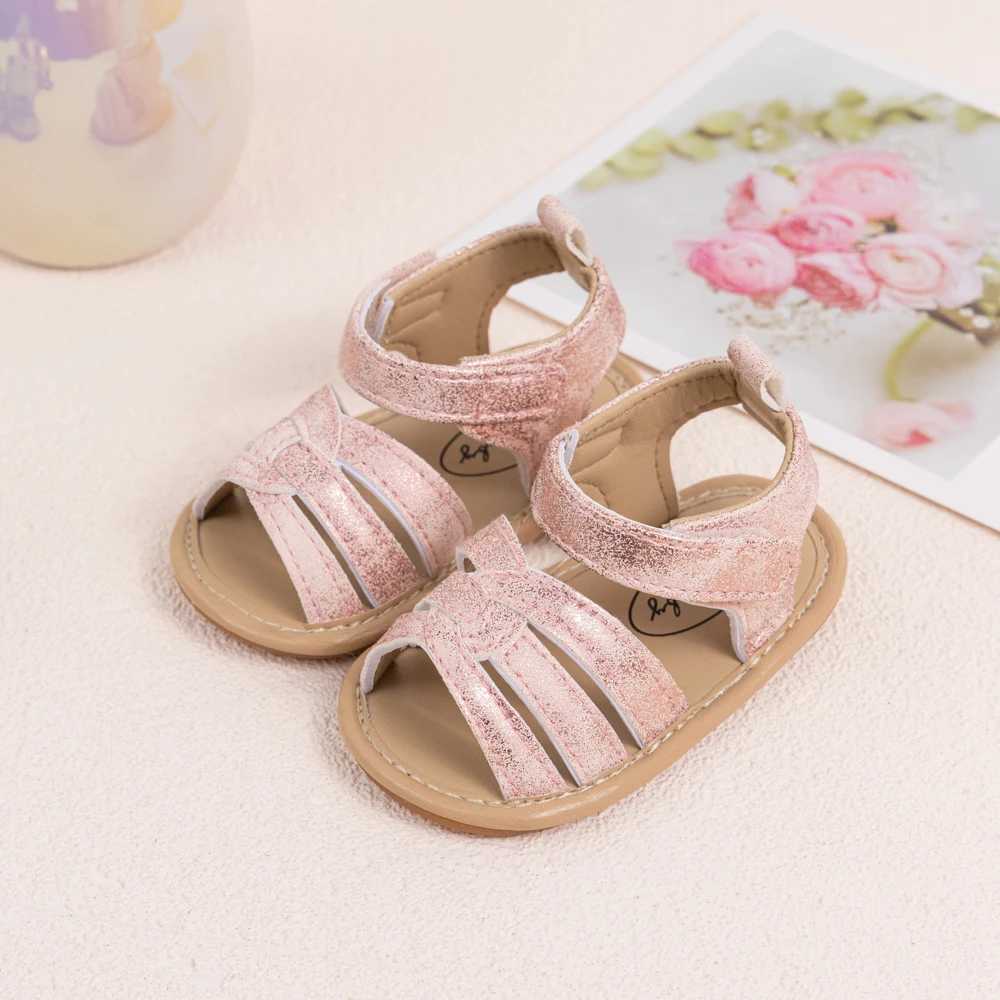 Meckior Summer New Baby Boy Girl Sandals Baby Shoes PU Anti-Slip Soft Rubber Sole Newborns First Walkers Beach Infant Sandals R250707