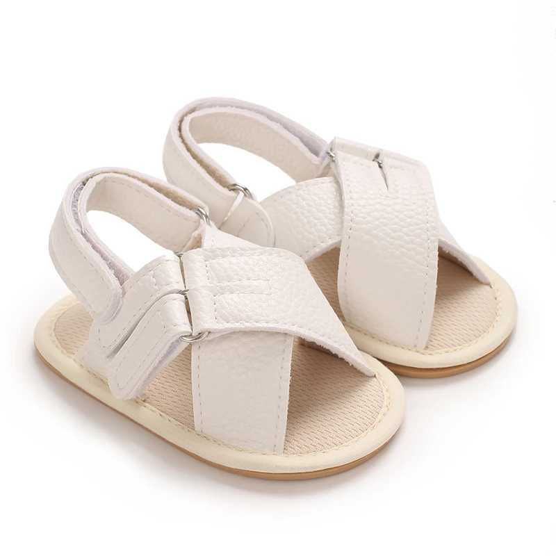 HAIZHIW Rubber Soft Sole Non-Slip Solid Color Toddler First Walker Baby Crib Newborn Baby Summer Sandals Infant Boy Girl Shoes R250707