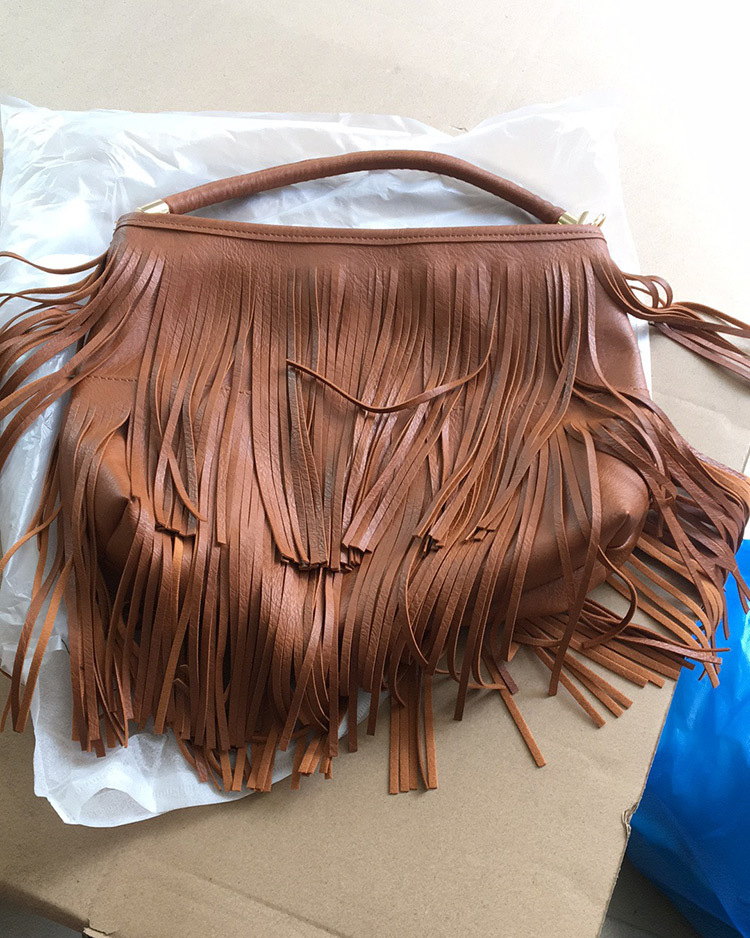 Tassel Bag Women's Handbag Soft Leather Messenger Bag