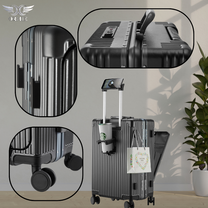 Ergonomic Design Rollaway with Soft-Silence Casters All-Terrain Compatible Large Capacity Backpack