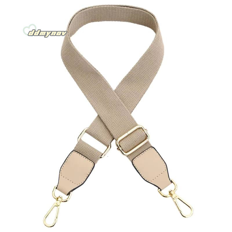 Wide Straps Solid Color Cotton Webbing Pu Leather Adjustable Shoulder Messenger Bag Strap Accessory Supplies ddmynov