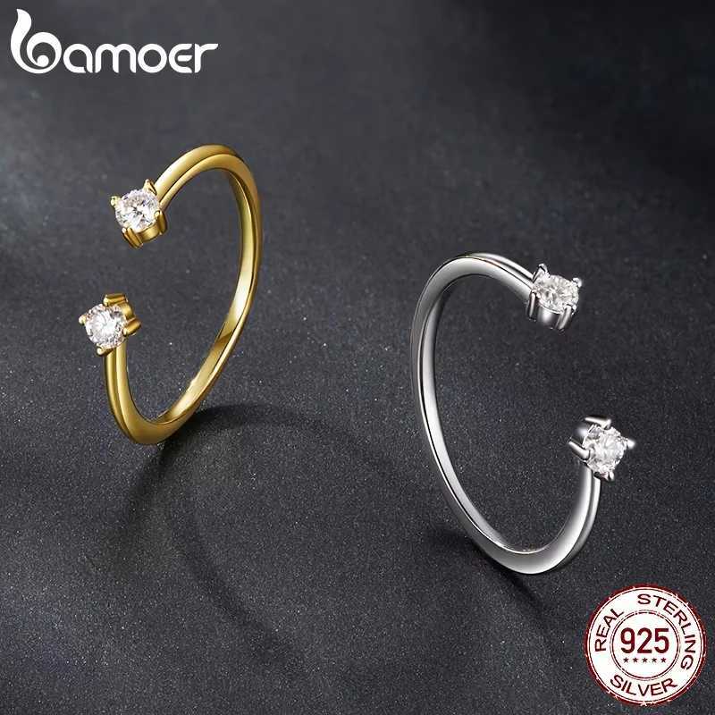 100% Authentic Moissanite White Gold Plated Adjustable Ring 925 Sterling Silver Exquisite Open Ring for Women Fine Jewelry Gift XJ250707
