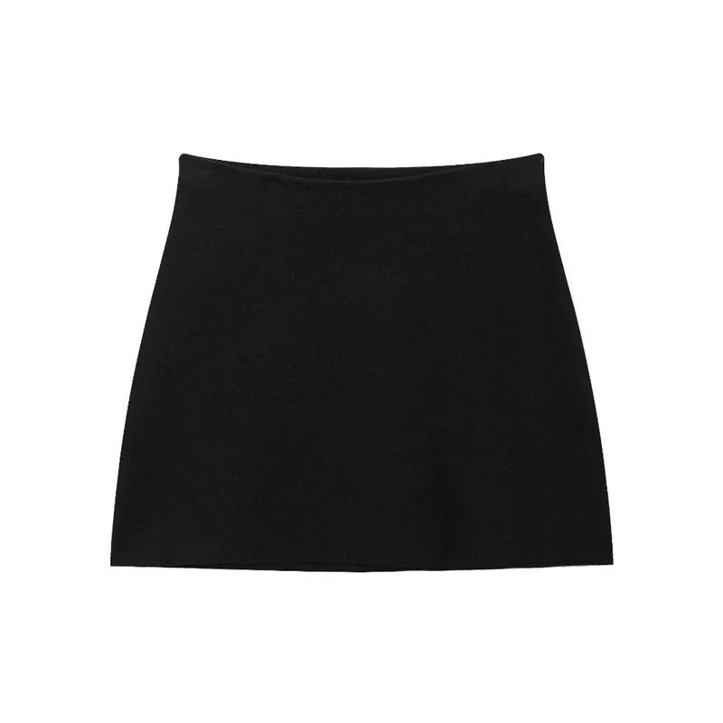 SAW Independent Station Womens Fashionable European Style Knit Jacket Mini Skirt Set Large Button Decor 5536166 250708