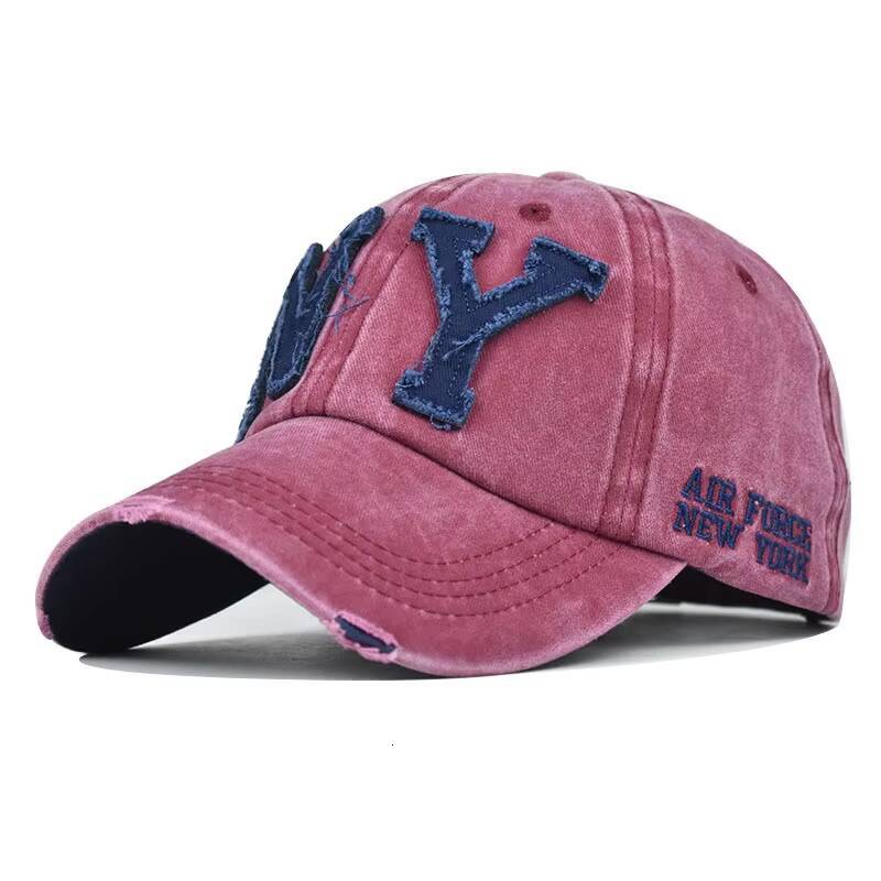 New Summer Mens Baseball for Women Cap Washed Cotton Soft Top Snapback Hat Big Letters NY Embroidery Casquette Unisex ddmythur