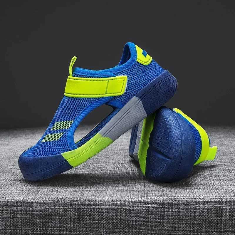 Boys Beach Sandals 2025 New Summer Children Casual Shoes Kids Lightweight Closed Toe Baby Sport Sandals for Girls EU Size 23-36 z250708S8HT