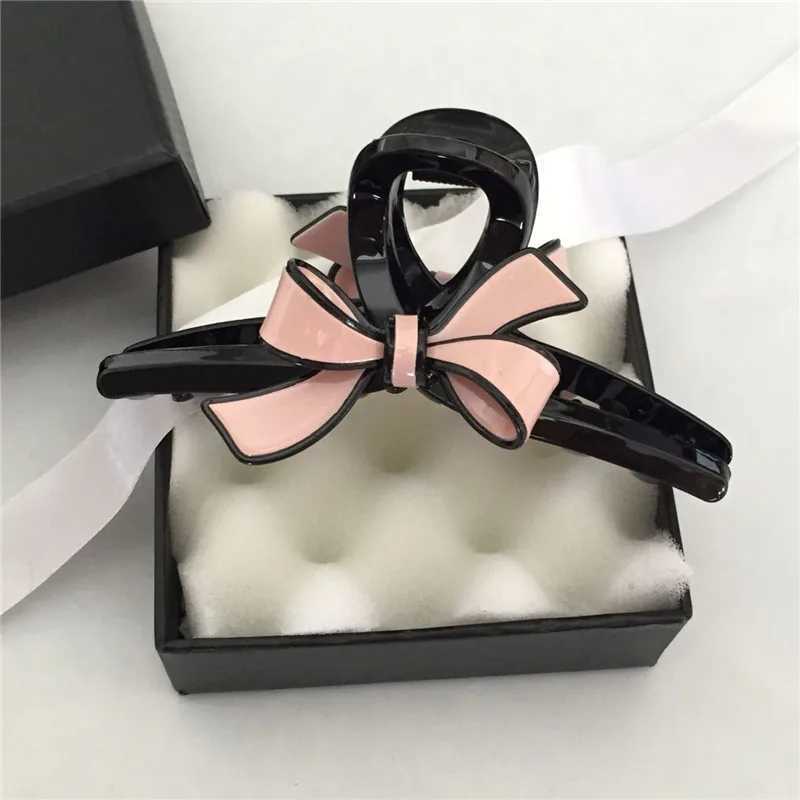 11CM Simple Casual Korean Acrylic Large Womens Hair Clip Claw Elegant Bow-knot Design Hair Accessories Ponytail Clips Headdress Z250707