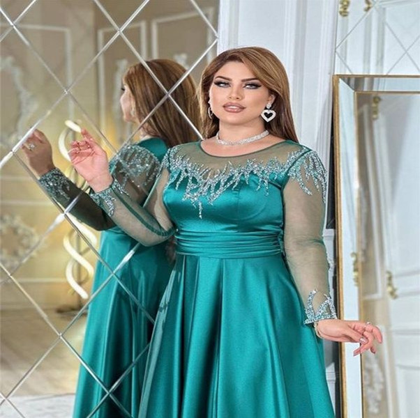 Nov Aso Ebi Arabic A-line Sequined the Bride Dresses Sexy Satin Evening Prom Formal Party Birthday Celebrity Mother of Groom Gowns Dress 0708
