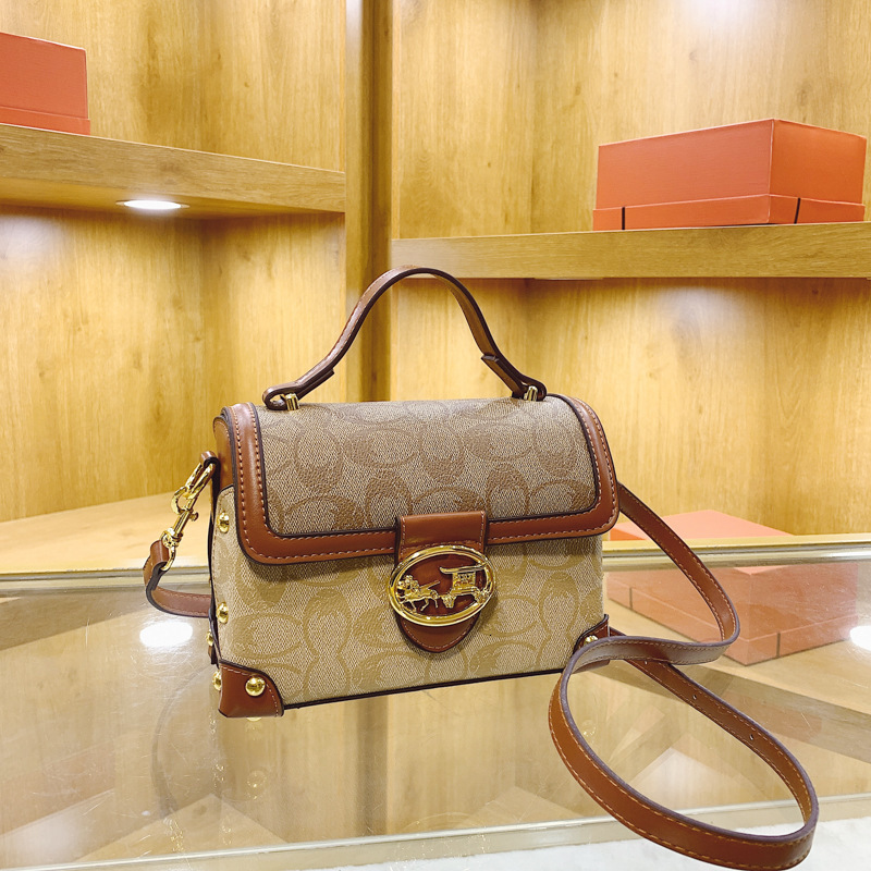 Designer High-End Feel for Women 2025 New Box Versatile Printed Letter Shoulder Crossbody Small Square Light Luxury Women's Bag