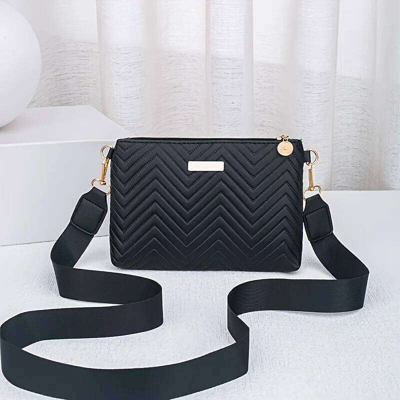 2025 New Minimalist Solid Color Quilted Chain Crossbody Bag For Women Small Lightweight Shoulder Purse Elegant Everyday Handbag