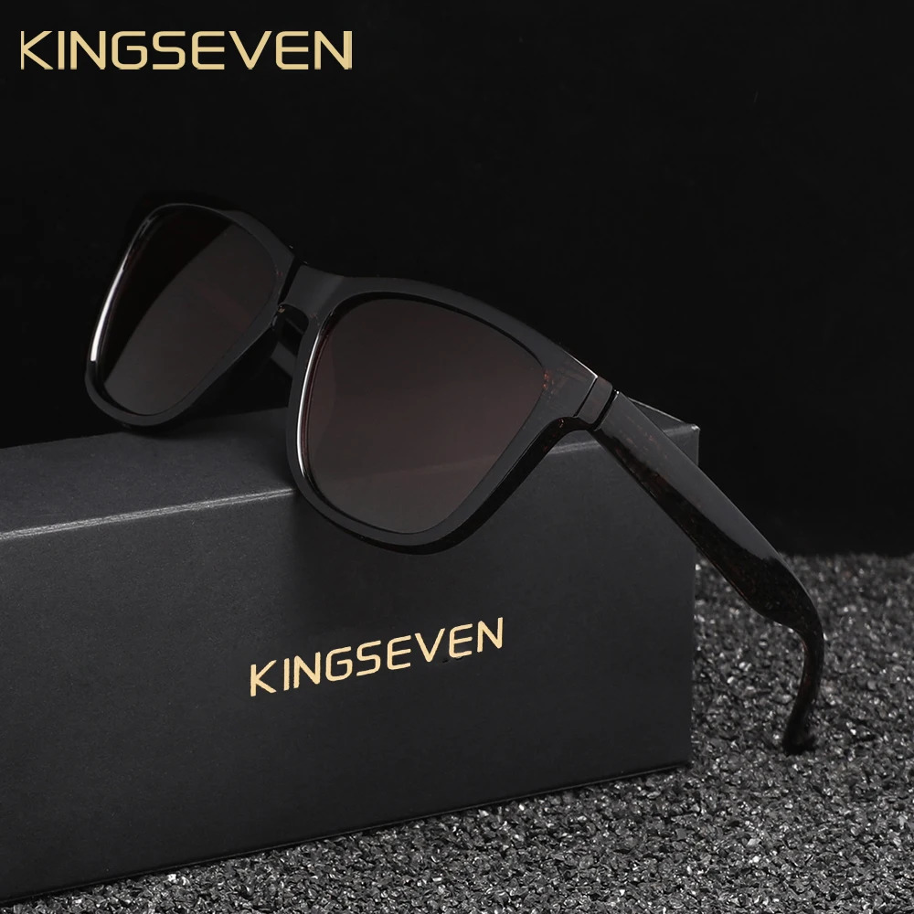 Kingseven Fashion Mens Sunglasses Polarized UV400 Sunscreen Glasses Ultralight TR90 Women Fishing Driving Glasses 250707