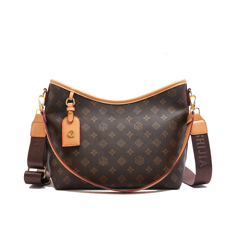 Designer High-End Large Capacity for Women 2025 New Style Elegant Underarm Tote Wide Strap Single Shoulder Crossbody Light Luxury Women's Bag