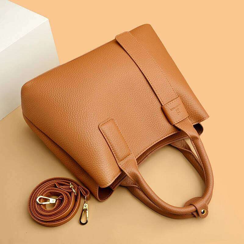 Business Handbags For Women 2022 Designer Handbag Pure Color Big Capacity Shoulder Crossbody Bags Branded Top-Handle Tote