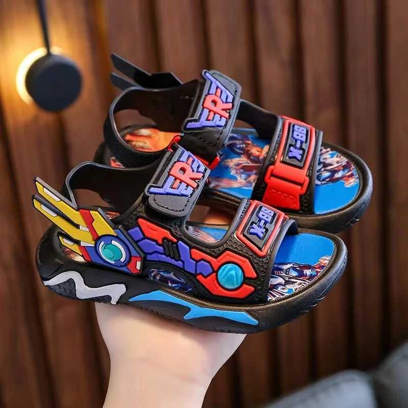 Vibrant Anime-Inspired Open-Toe Sandals for Boys - Breathable Wear-Resistant and Comfortable for All Seasons - Perfect for Casual z250708VTBQ