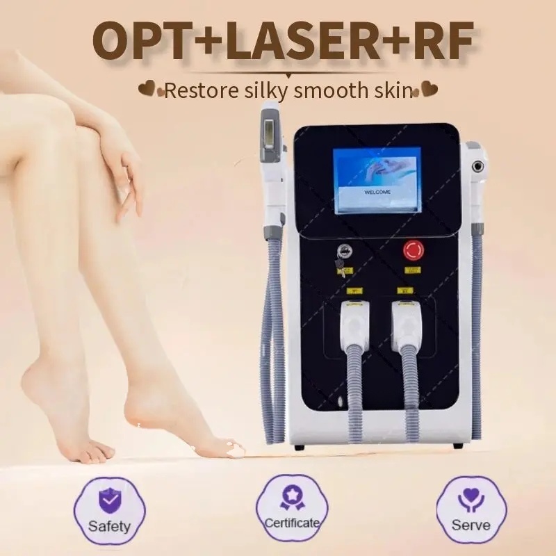 OPT IPL Picosecond Laser RF Facial Multifunctional Beauty Machine 3 IN 1 Remove Wrinkles Freckles Pigment Painless Hair Removal