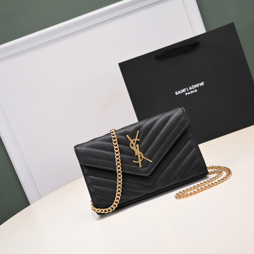 Designer Bag Shoulder Bag Elegant Metal Chain Crossbody Bag Envelope Wallet Classic Casual Style Leather Wallet Popular Style High Quality Handbag