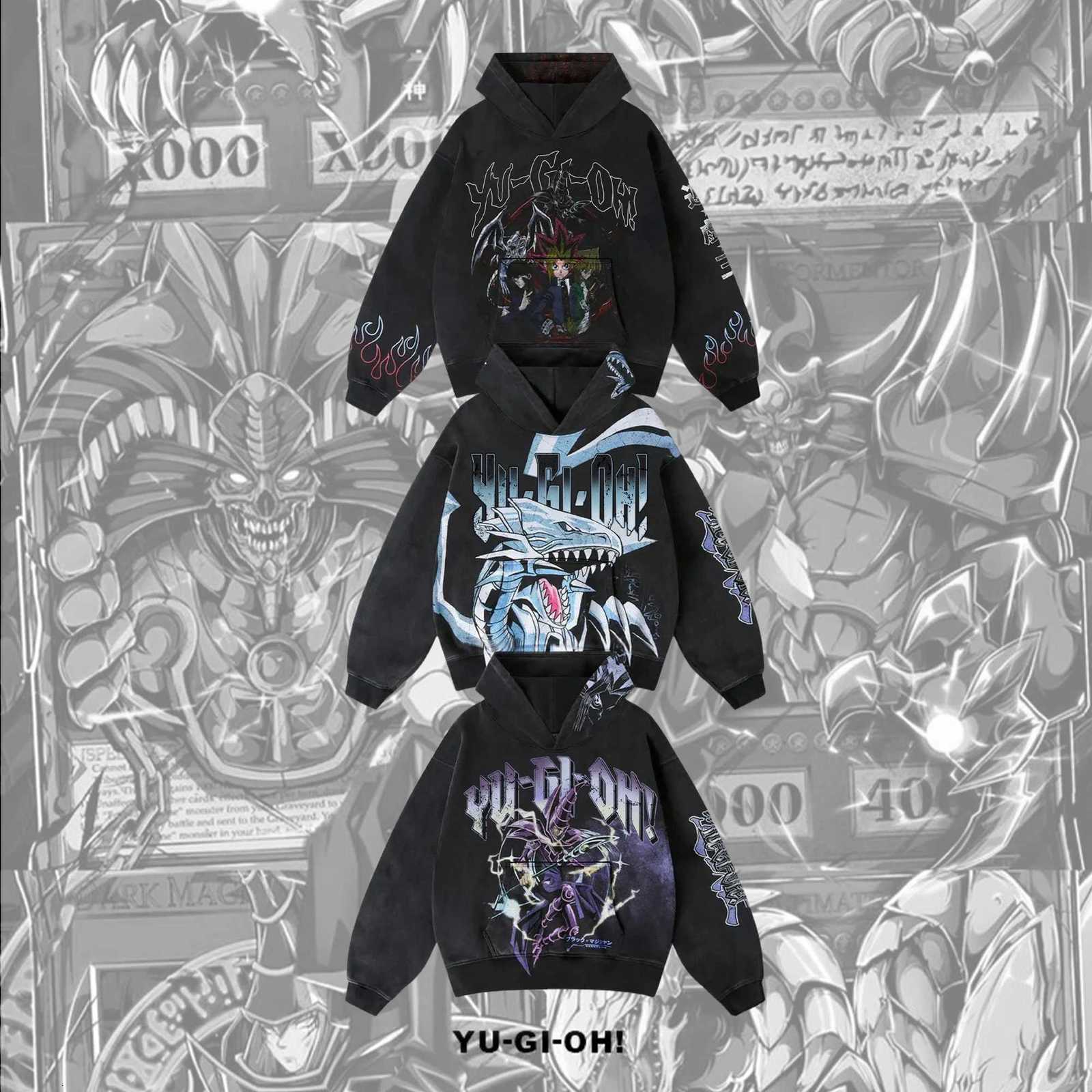 2K Blue Eyes White Dragon Graphic Hoodies Men Grunge Streetwear Sweatshirt Tops Oversized Hoodie Gothic Harajuku Men Clothing y250709