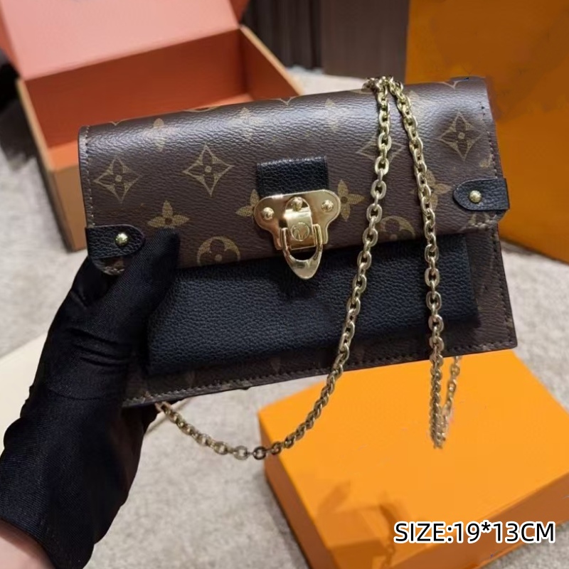 Light luxury fashion girl makeup bag chain crossbody bag designer style single shoulder red envelope bags 2025