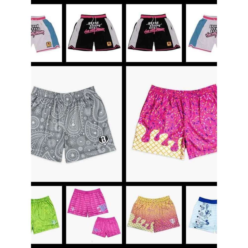 Summer Beach Breathable And Quick Drying 2025 Men Fashionable Casual Beach Shorts Motorcycle Short BASEBALL LIFESTYLE 101 Pennant Youth Shorts Sports Short 11F