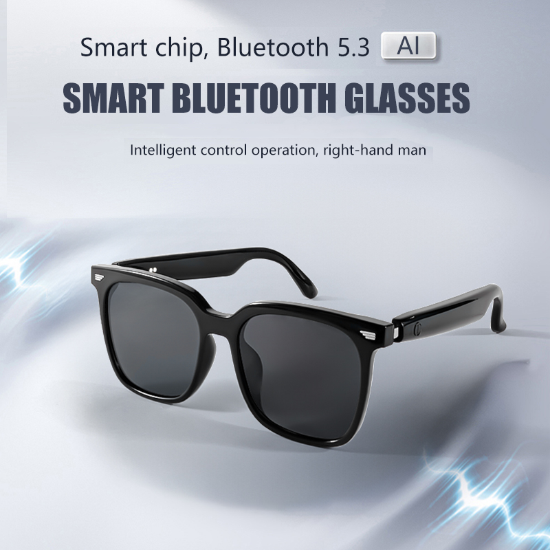 Polarized Bluetooth sunglasses, suitable for both men and women, sports smart glasses, built-in microphone and open music speaker,