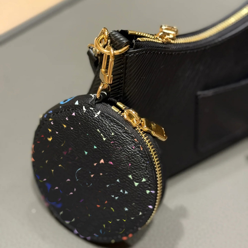 Fashionable Keychain Wallet and Mini Makeup Bag Set for Women Stylish Keyring Bag Charm L250928LY08