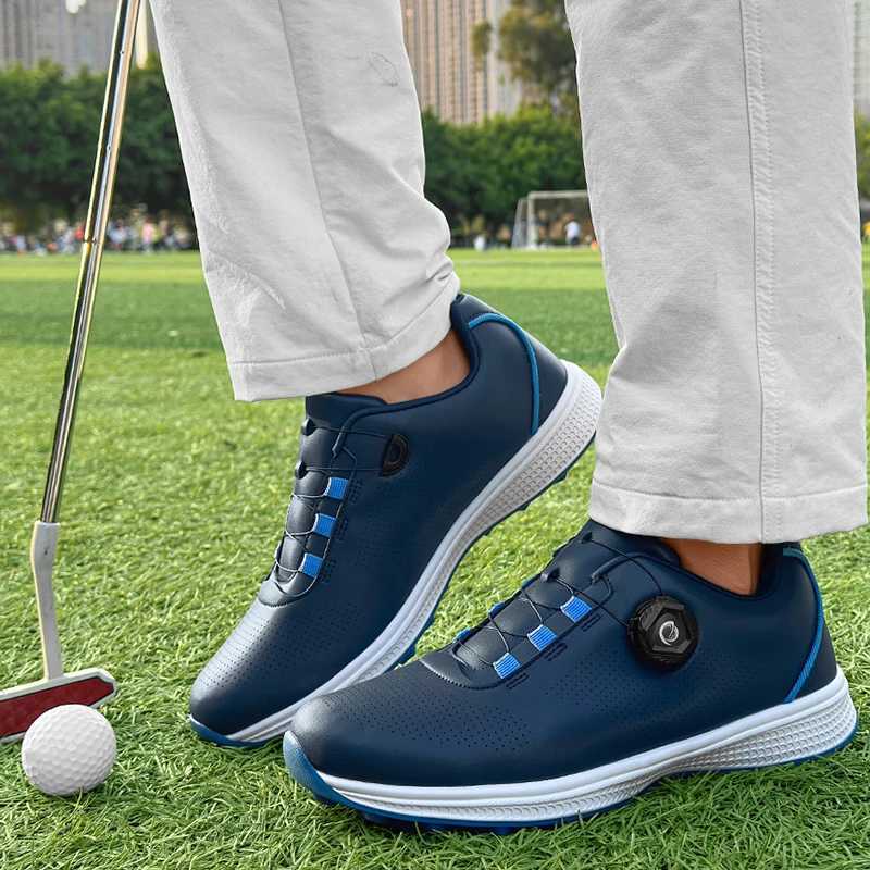 Golf shoes for men and wen with waterproof rotating buttons couples golf shoes casual sports shoes Y250709