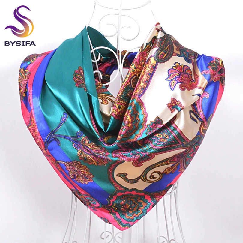 New Style Snakeskin Pattern Square Scarves Wraps Printed Hot Sale Women Pink Blue Silk Scarf Shawl Unisex Muslim Silk Muffler M250709