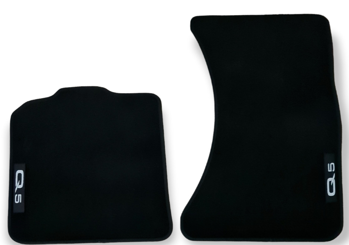 Front Car Floor Mats Velour For Q5 Waterproof Black Carpet Rugs Auto Liners