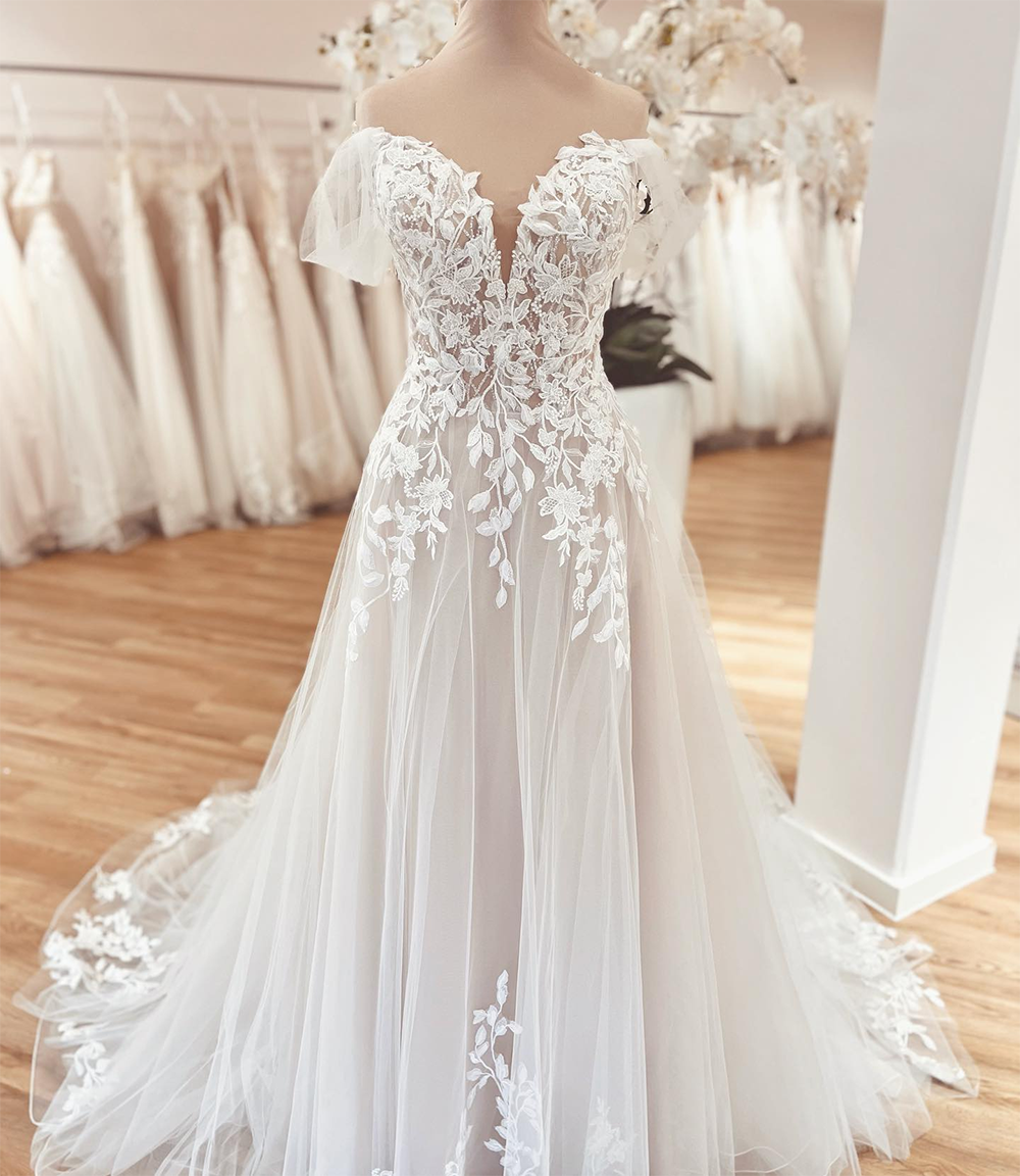 A Line Lace Wedding… - image