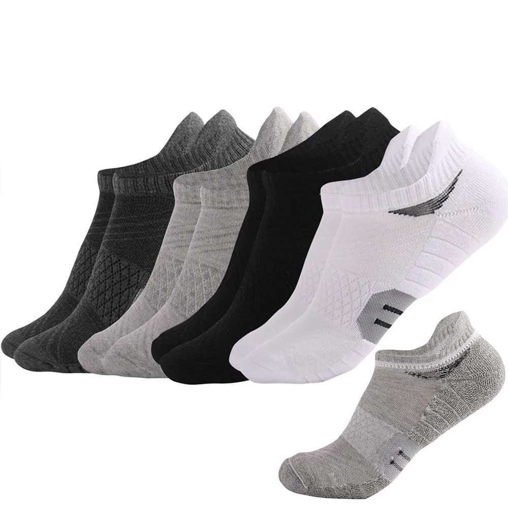 3 Pairs Mens XL Running Socks Thick Wear-Resistant Absorbent Deodorant Outdoor Hiking Sports Ankle Socks W250709