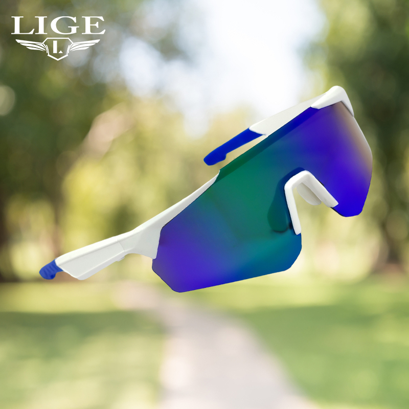 LIGE anti-blue light wireless smart glasses neutral style men and women universal sports cycling glasses multi-function sunglasses goggles