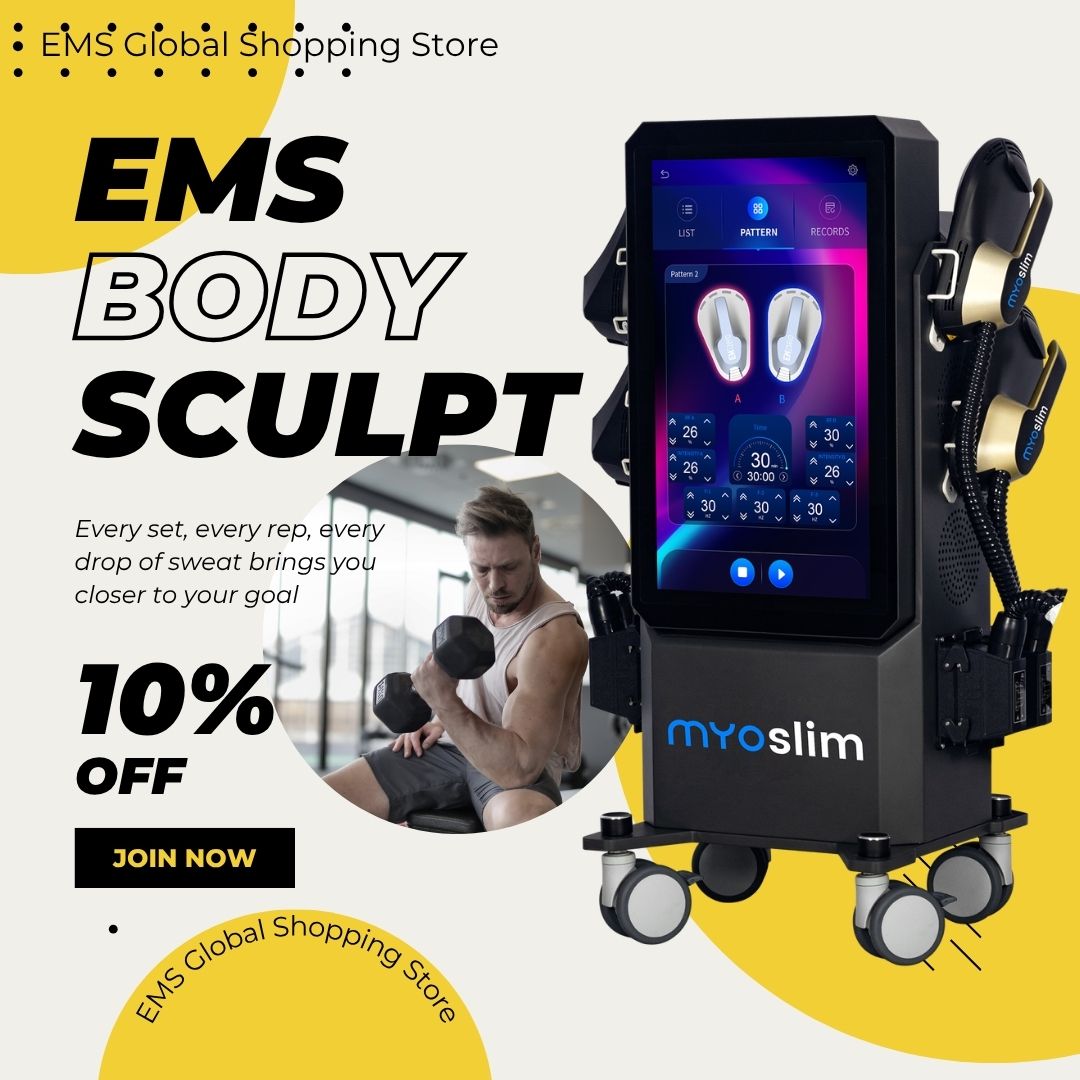 Muscle Building Machine Myoslim EMS Body Slimming Device For Professional Beauty Salon Non-invasive Body Sculpting Fat Reduction and Tone Buttocks