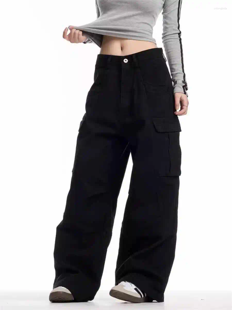 Women' s Pants Brown Y2k Cargo Harajuku Long Japanese 20 - view 6