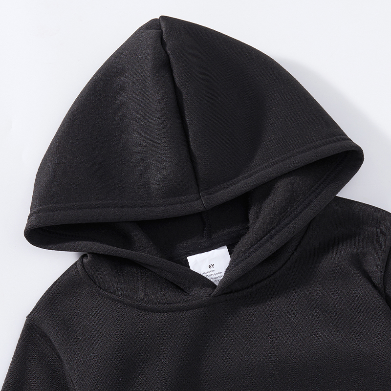 Pure cotton sweater for men and women with the same paragraph 2025 new spring and autumn plain simple trend high street hooded casual coat.