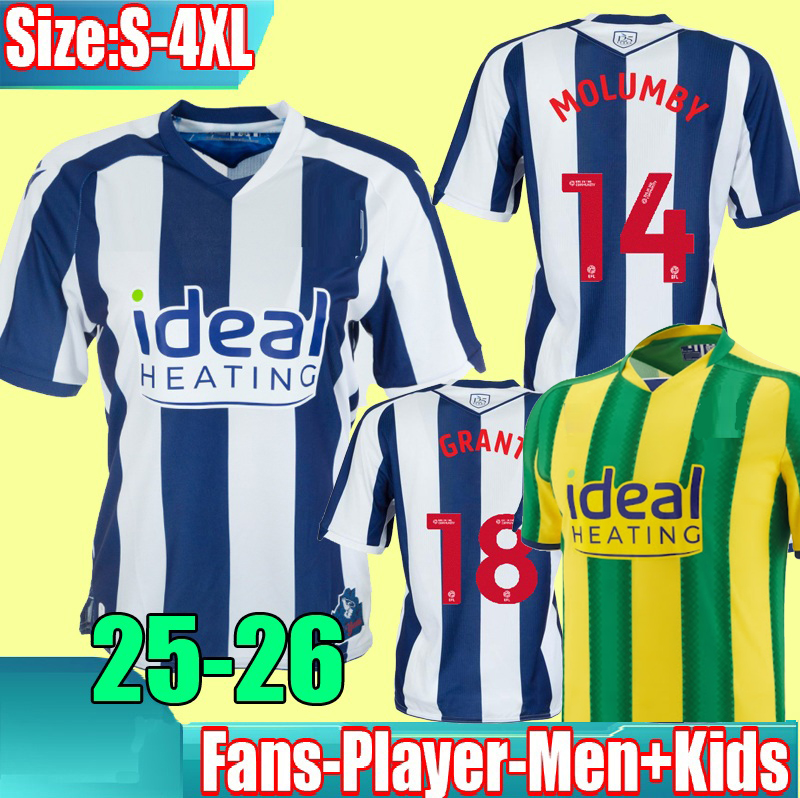 S-4XL 25 26 west Bromwich 125th anniversary Soccer Jerseys Sweatshirt MOLUMBY DIKE BRUNT ASANTE Albions 2025 football shirt Men Kids kit uniforms WALLACE PHILLIPS