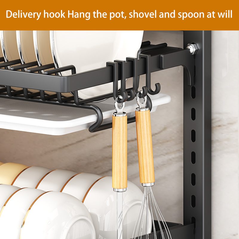 Modern Wall-Mounted Plate Rack for Kitchen Storage