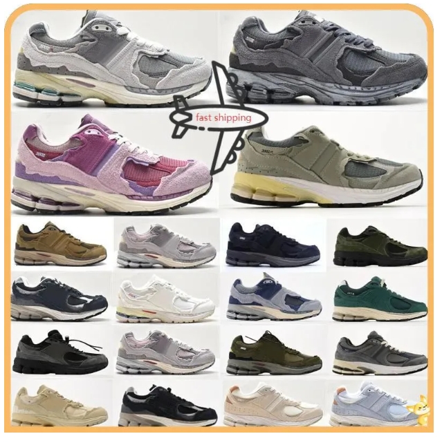 2002r Mens Women Sports Shoes Classic Jogging Sneakers Quartz Grey Sea Salt Blue Haze Beige Outdoor Runner Trail Shoes Walking Trainers