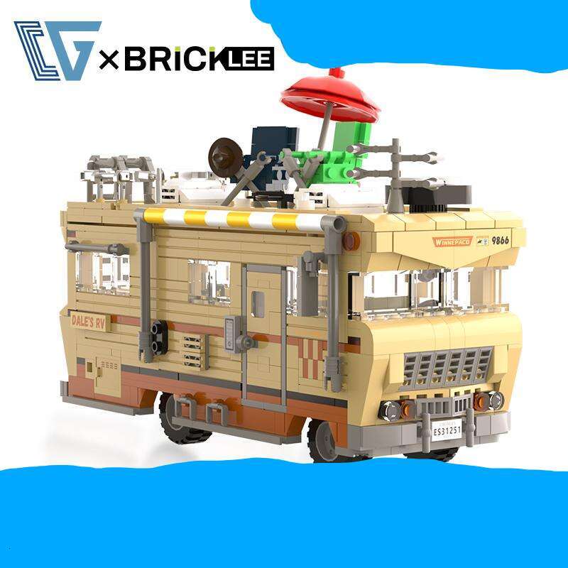 Adult Building Blocks Classic Movie The Walking Dead Series End of the World RV Car Model Ornament this collectible model is a great addition to home 