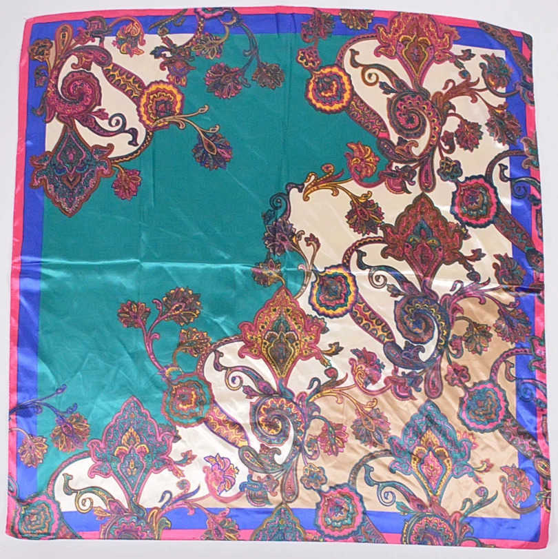New Style Snakeskin Pattern Square Scarves Wraps Printed Hot Sale Women Pink Blue Silk Scarf Shawl Unisex Muslim Silk Muffler M250709