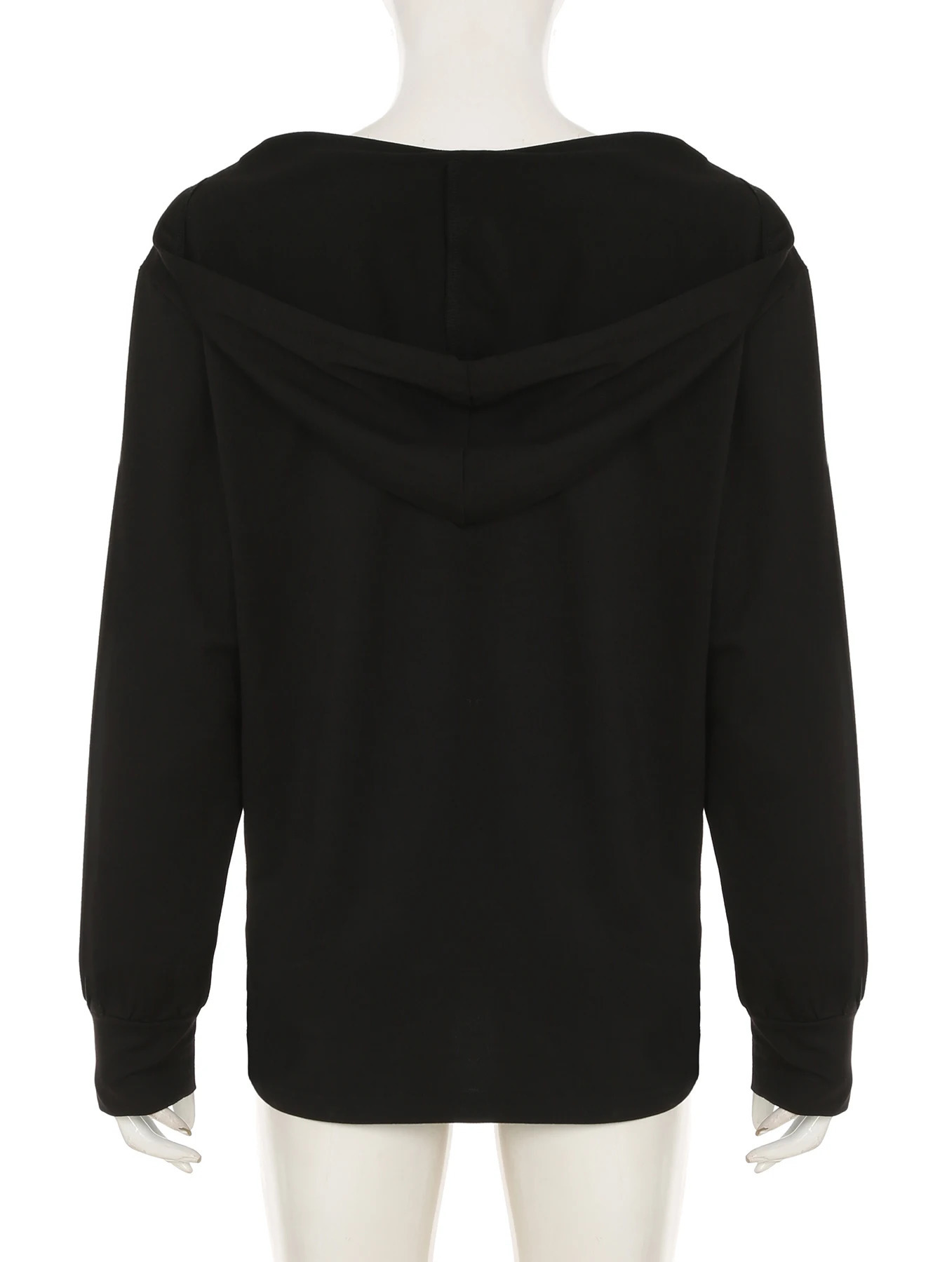 IAMSURE Casual Printed Bandage Hoodies Loose ONeck Long Sleeve Sweatshirt Women Autumn Winter Fashion Streetwear Ladies 250709