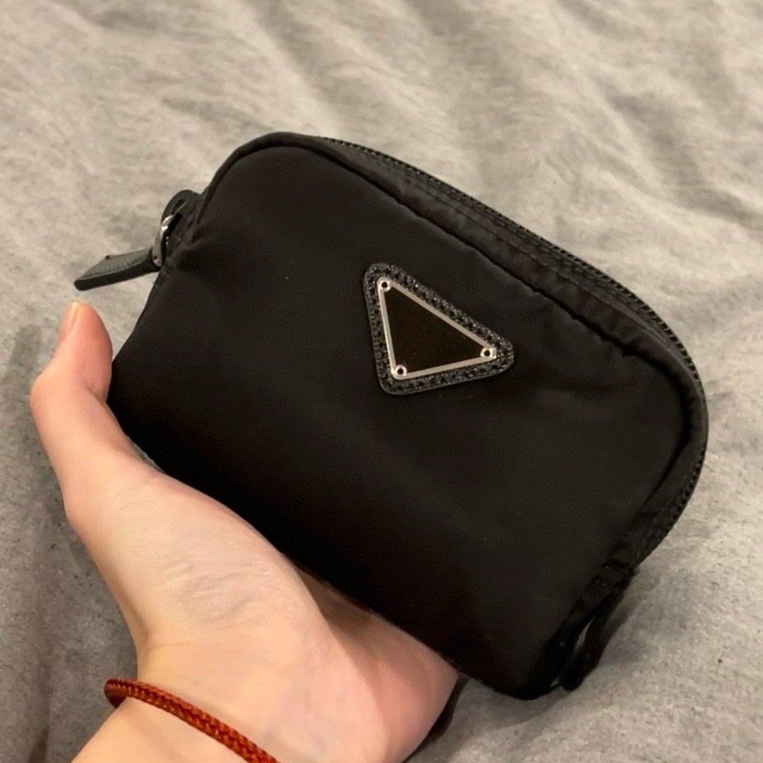 Designer Nylon Makeup Bag Travel Toiletry Organizer Wash Pouch Cosmetic Case Zipper Closure 9 Colors Unisex Clutch Purse For Women Men