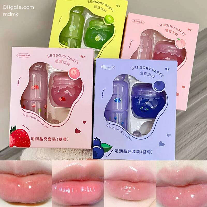 SENSORY PARTY Hydrating & Brightening Mask - Deep Moisture, Wrinkle Reduction, 24-Hour Hydration Lip Oil X250709