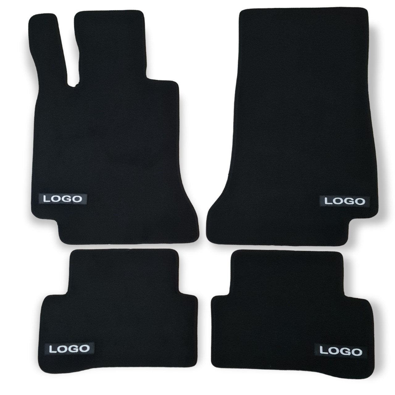 Velour Car Floor Mats For Mercedes C Class AMG W205 Auto Liners Waterproof Black